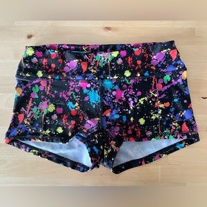 Savage Swim Shorts Splatter Print Size S